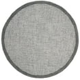 thumbnail image 2 of SAFAVIEH Abstract Clive Bordered Wool Area Rug, Navy/Ivory, 8' x 8' Round, 2 of 8