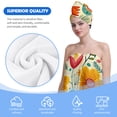thumbnail image 6 of Colevkie 2 Pieces Bath Wrap Set Bath Skirt & Shower Cap for Women Beach Towel Hair Drying Cap Adjustable Quick Drying for Bathroom Sauna Hotel Travel Portable Printed Colorful Florals Pattern, 6 of 8