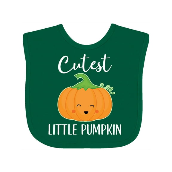 Inktastic Halloween Cutest Little Pumpkin Boys or Girls Baby Bib