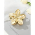 thumbnail image 3 of 1/2 Pcs Fashion Simple Shiny Egg Flower Hair Claws For Women Girls Party Hair Accessories, 3 of 9