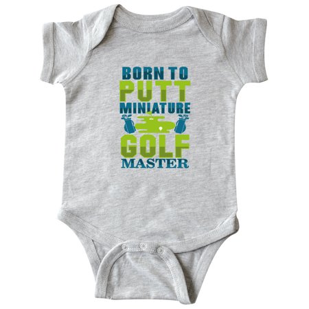 

Inktastic Miniature Golf Master Born To Putt Gift Baby Boy or Baby Girl Bodysuit