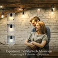 thumbnail image 5 of Brightech Ambience Pro LED Outdoor String Lights 24 ft, Waterproof Shatterproof Dimmable 2W Edison Bulbs for Patio, Porch, Backyard, 2500K Warm White, 5 of 8