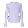 thumbnail image 7 of FAHXNVB Women's UPF 50+ Sun T-Shirts UPF 50+ Sun Protection Long Sleeve Workout Athletic Running Gym Tops with Pockets Quick Dry Hiking Outdoor Top, 7 of 7