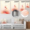 thumbnail image 4 of Designart "Minimalist Harmony in Peach and Yellow V" Minimalism Metal Art Print, 4 of 5
