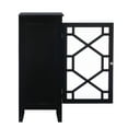 thumbnail image 5 of Linon Campbell Single Door Glass Front Cabinet with 3 Shelves, Black Finish, 5 of 13