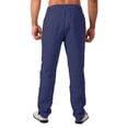 thumbnail image 3 of Drawstring Casual Solid Color Pants for Men Comfortable Soft Material for Daily Wear Grey Navy Blue L, 3 of 4