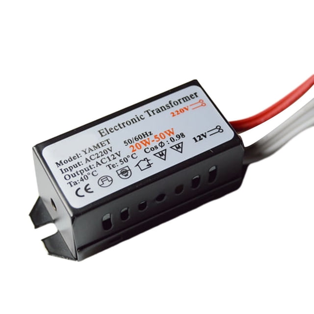 1pc Electronic Transformer Halogen/Xenon AC220V 50/60Hz Output 220V Input/12 VAC Transformer Electrical Equipment Parts 20-50W