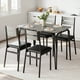 thumbnail image 2 of Juego de Mesa de Comedor de 5 Piezas para 4, Mesa de Cocina Cuadrada con 4 Sillas Tapizadas, Juego de Comedor Compacto para Espacios Pequeños, Desayunador, 2 of 8