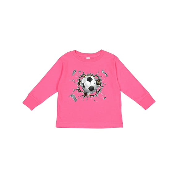 Inktastic Soccer Breakthrough Boys or Girls Long Sleeve Toddler T-Shirt