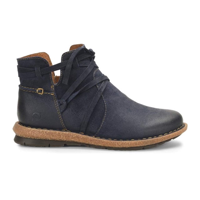 Bota Tarkiln para Mujer BORN en Azul Marino Desgastada de Perfil Bajo