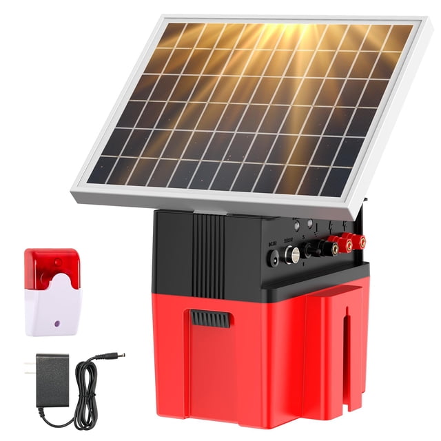 Cargador solar eléctrico para vallas Epoify 1.2J 12000 mAh con sirena
