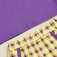 thumbnail image 5 of JUMEYU Toddler Boy Sets Summer Outfit Toddler Baby Boy Print Short Sleeve T-Shirt Shorts Set Infant Boy Clothes 2Pcs Set 12 18 Months (Purple,12-18 Months), 5 of 7