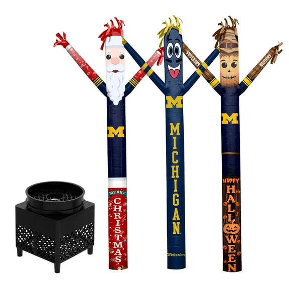 Michigan Wolverines Inflatable Crazy Sports Fan Bundle Set