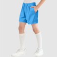 thumbnail image 2 of Linfrsh Toddler Boy Shorts Boy's Striped Letter Graphic Shorts Waist Athletic Workout Shorts(Blue,Size 3-4 T), 2 of 7
