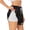 White, variant on Cartoon Pride Lgbt for Women's Double Layer Athletic Shorts High-Performance Gym Shorts with Inner Pocket, Elastic Waistband-X-Large