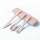 thumbnail image 3 of Juego de vajillas de paja de trigo Portátil Reutilizable Color sólido Kit de cubiertos para exteriores CAMPING TEBETWARE CON CASO DE ALMACENAMIENTO Rosa Eigraketly HA028558-01, 3 of 7