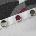thumbnail image 4 of Manfei Circular Dots Black Out Curtains,Modern Geometric Curtains Pack of 2 (42x63 Each),Red Gray Bedroom Curtains For Boys Girls,Breathable Home Decor, 4 of 6
