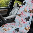 thumbnail image 6 of ZUXONGSY Car Seat Cover Towel Horse Cherry Blossom Print Auto Front Seat Covers Breathable Automotive Seat Towels for Sweat Seat Protector for Dog, Pets, 6 of 8
