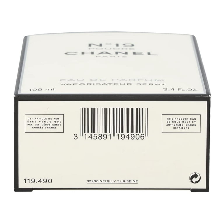 Chanel No 19 Poudre Eau de Parfum Spray 3.4 Ounce - Walmart.com