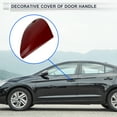 thumbnail image 2 of Unique Bargains Front Left Exterior Door Handle Lock Cylinder Cap Cover for Hyundai Elantra MK7 2020-2023 No.82652AA100 ABS Red 1 Pc, 2 of 6