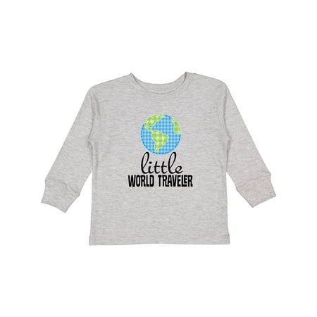 

Inktastic Little World Traveler Gift Toddler Boy or Toddler Girl Long Sleeve T-Shirt