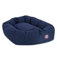 thumbnail image 2 of Majestic Pet Poly/Cotton Bagel Pet Bed for Dogs, Calming Dog Bed Washable, Small, Blue, 2 of 6