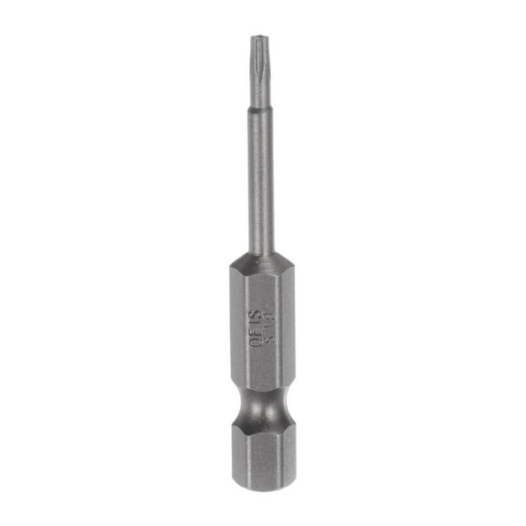 Uxcell TS8 Magnetic Security Star 5 Point Torx Screwdriver Bit 1/4" Hex Shank 2" Length