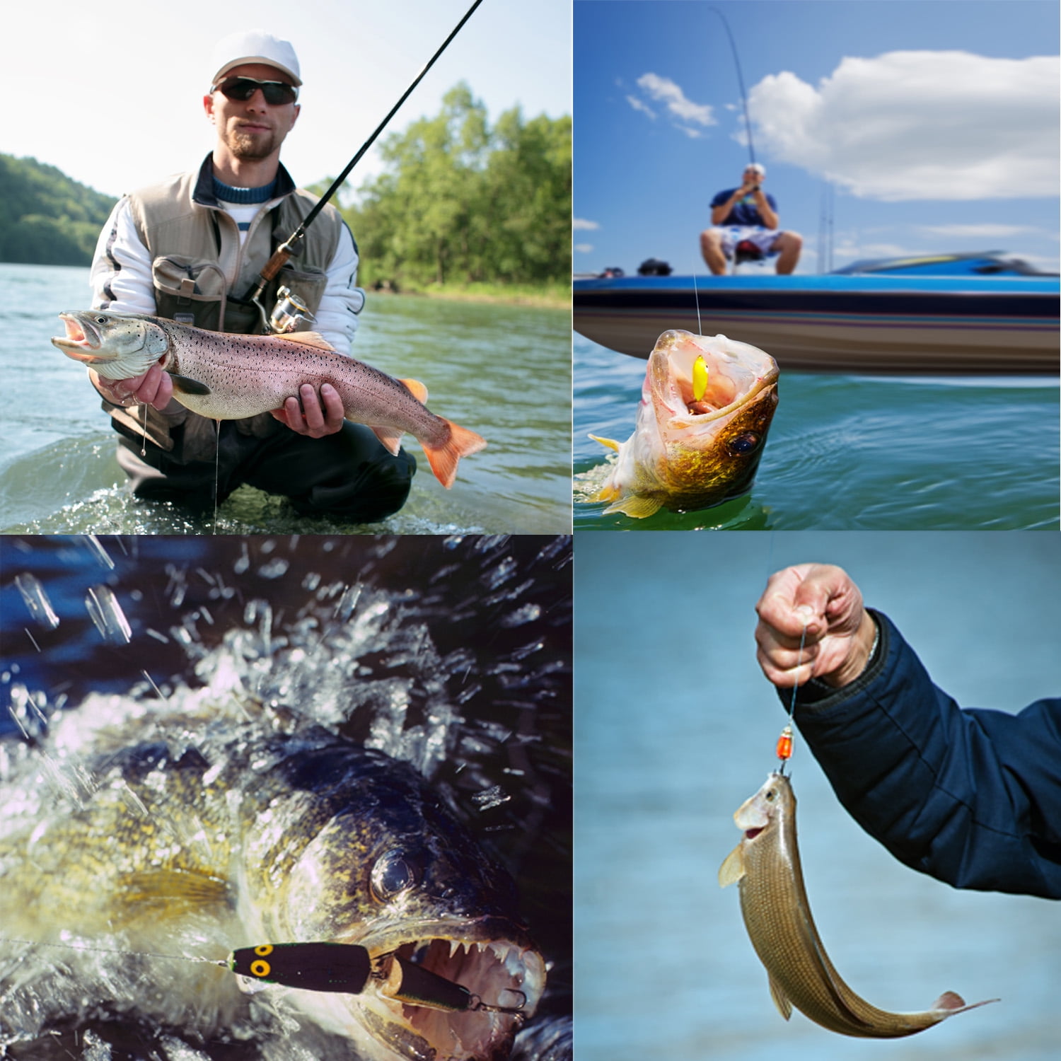 OUTGOO Fishing Rod Combos with Telescopic Fishing Pole Spinning Reels Fishing Carrier Bag for Travel Saltwater Freshwater Fishing