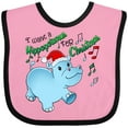 thumbnail image 3 of Inktastic I Want a Hippopotamus for Christmas Hippo in Santa Hat Boys or Girls Baby Bib, 3 of 4