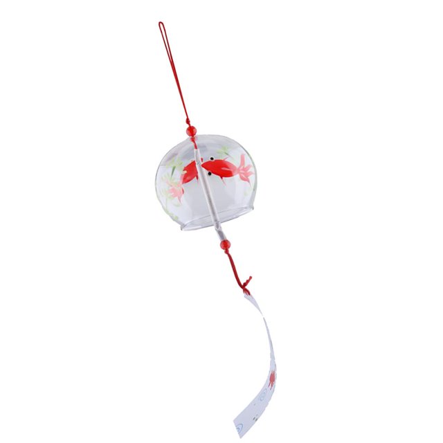 Campanas de viento japonesas 7x8cm viento de cristal de estilo japonés que cuelga la decoración del vidrio del hogar campanas de viento 1 # 1 # como se muestran las imágenes Magideal Campanas de viento japonesas