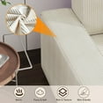 thumbnail image 3 of Canapé Sectionnel Modulaire en Velours Côtelé de 96 Pouces, avec Ottoman, Canapé Nuage en L, 3 of 7
