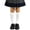 White, variant on StSilkitty Girl's Knee High Socks Ruffle Solid Color Breathable Dress Socks Lightweight Soft School Uniform Socks
