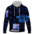 thumbnail image 1 of Sudadera con capucha y cremallera de estilo hip hop con tecnología digital para hombre y mujer, ropa de calle unisex, estilo Harajuku, para otoño e invierno., 1 of 6