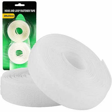 3/4" X 7ft (20mm X 2m) Velcro Fastening Tape - in White (ToolUSA: CR-71202)