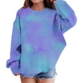 thumbnail image 7 of Mercatoo Girls and Toddlers Sweatshirts Fashion Tie Dye Print Pullover Tops Crewneck Loose Fit Long Sleeve Fall Winter Cute Clothes, 7 of 7