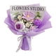 thumbnail image 5 of Ramo de flores de ganchillo Ramo de flores artificiales de ganchillo terminado para Púrpura, 5 of 9