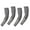 Dark gray, variant on Breathable Quick Dry Arm Sleeves Reflective Design Sun Protections Arm Cover