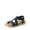 BLUE, variant on Women's Comfortable Low Wedge Sandals, Open Toe Slip On Strappy Flat Sandals Light-weight Summer Shoes