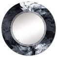 thumbnail image 3 of DESIGN ART Designart 'White Clouds On Black' Printed Modern Wall Mirror 20in.x30in., 3 of 5