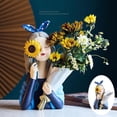 thumbnail image 3 of Macetas de flores, macetas de florero suculentas en apariencia de de dibujos animados lindo, contenedor de plantas, maceta de decoración para hogar Azul Macarena florero decorativo, 3 of 7