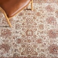 thumbnail image 6 of SAFAVIEH Valencia Maria Oriental Polyester Area Rug, Ivory/Rust, 6'4" x 6'4" Square, 6 of 8