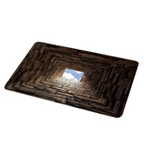 Optical Illusion Rug 3D Rugs Optical Illusion – Hole in the Floor Rug, Hole in the Floor Rug Non-Slip Doormat for Home Decor(C)