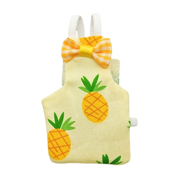 OCCOA Conure Flight Suit Bird Diaper with Poop Pocket for Budgie Cockatiel Peachface Parakeet Outdoor Clothes, Yellow