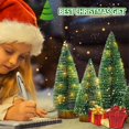 thumbnail image 2 of Árbol de Navidad con luces, 4 tamaños, decoración de mesa navideña, perfecto para decoraciones interiores navideñas, 2 of 5