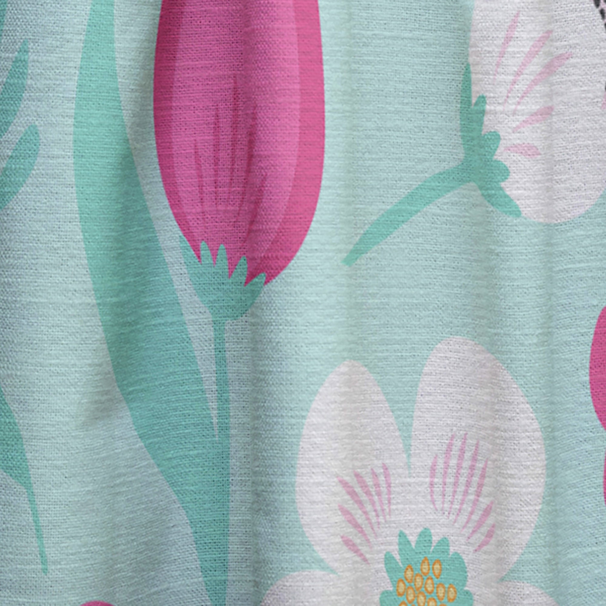 Designart 'Blossom Pink XV' Modern & Contemporary Curtain Panel