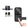 thumbnail image 2 of Bluetooth Smart Glass Door Lock Fingerprint RFID Card Biometric Electronic Lock ,Keyless Entry Design, 2 of 5