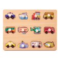 thumbnail image 1 of Lipstore Learning Puzzle, Wooden Puzzle, Shape Matching Board, Cartoon Puzzle, Peg Puzzle Traffic, 1 of 8