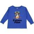 thumbnail image 3 of Inktastic Boys Future Pilot Panda Boys Long Sleeve Toddler T-Shirt, 3 of 5