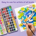thumbnail image 4 of ARTISTRO 100 Color Watercolor Paint Set - Portable Paint Art Kit with Palette and Brush Pens - Travel Water Color Set for Adults, Professionals, Kids - Art and Painting Supplies - Gift Idea, 4 of 5