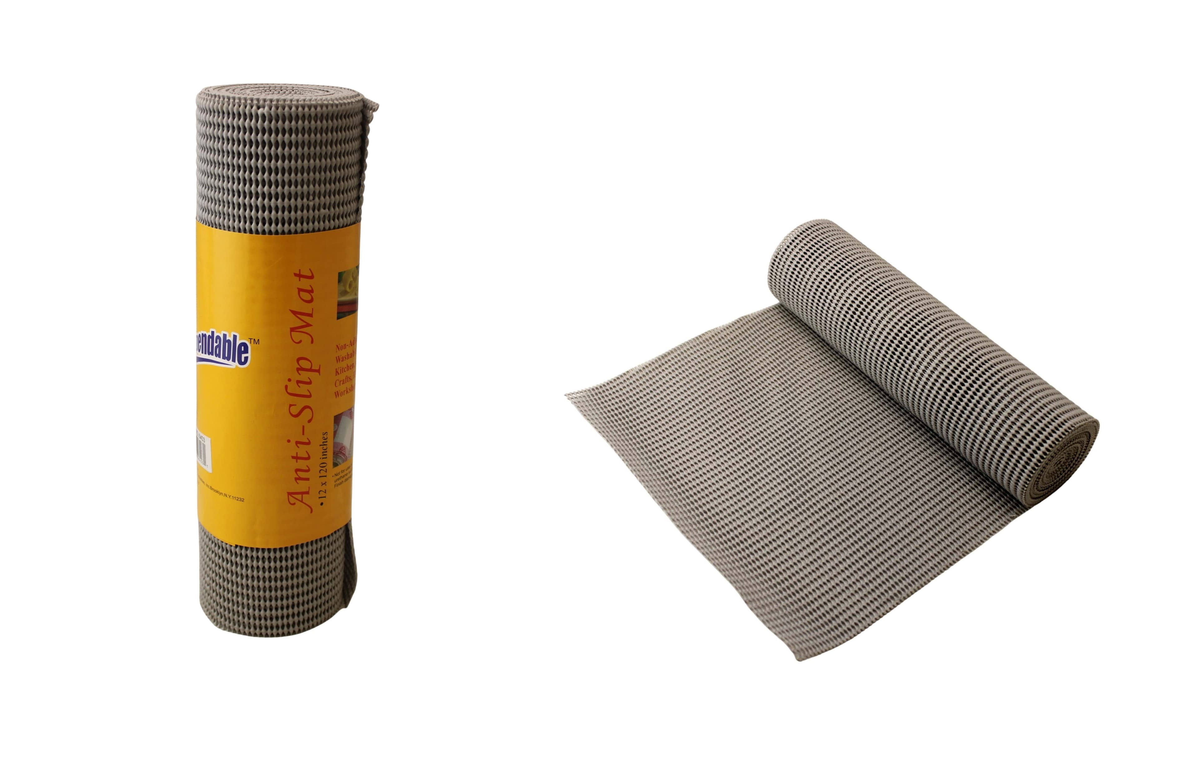 Beige Grip Liner Non-Adhesive Shelf Liner x 20 ft. Anti-Slip Mat Drawer Liner 12 in 